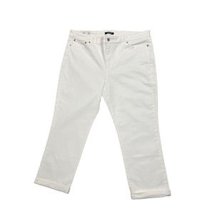 Lauren Ralph Lauren NEW 16 White Estate Relaxed Tapered Leg Jeans